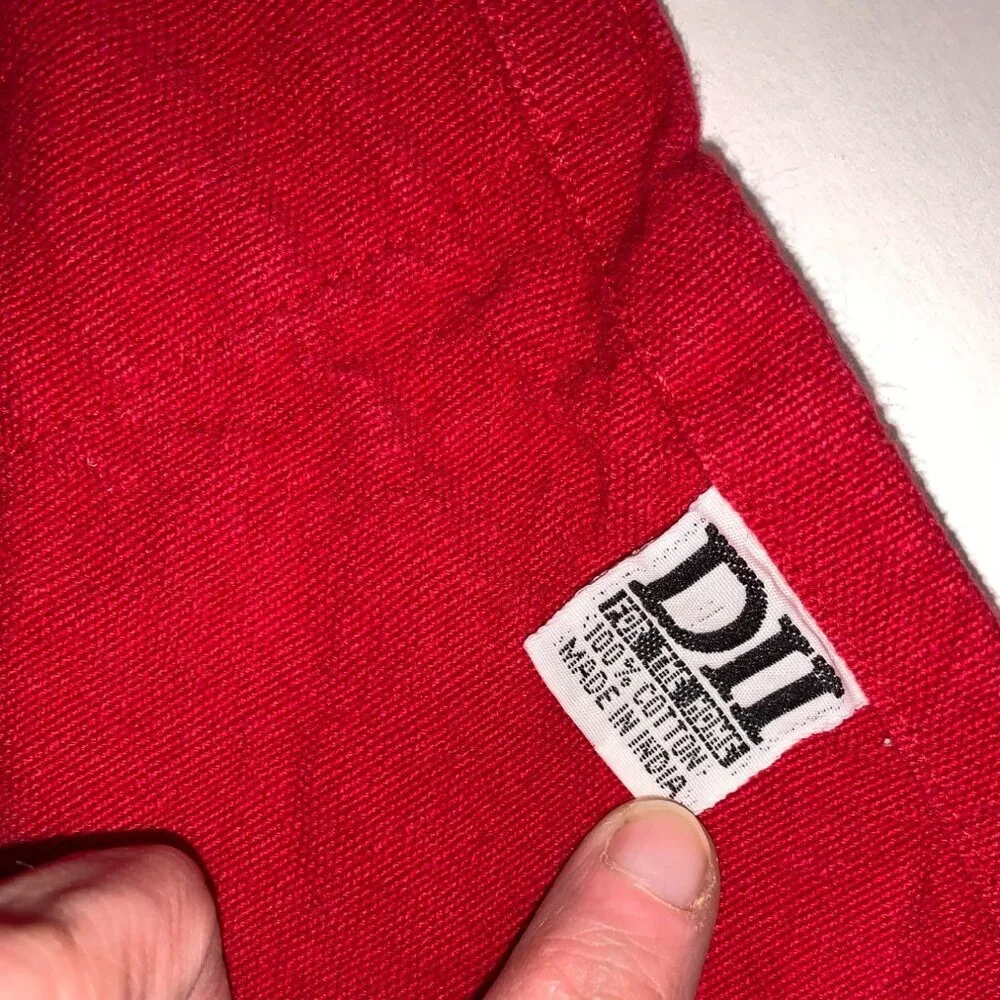 Design Imports For the Home Red Apron Adjustable Retro Y2K